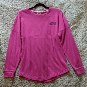 Classic PINK crewneck sweatshirt. For VSCO girls.